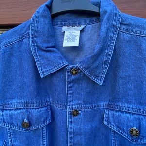 Vintage Denim Button Closed Jumpsuit